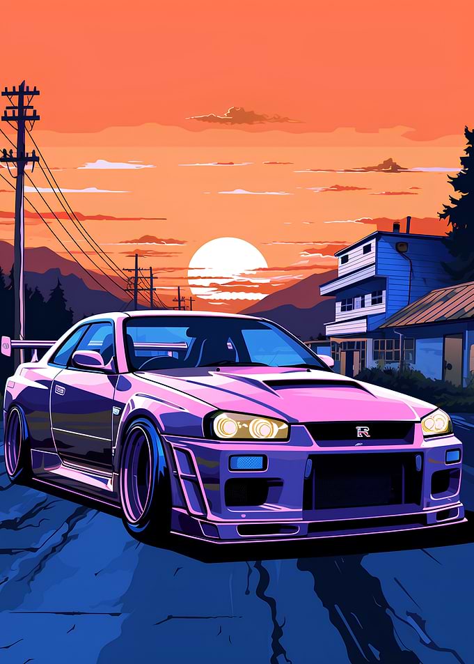 Nissan Skyline GTR R34 car