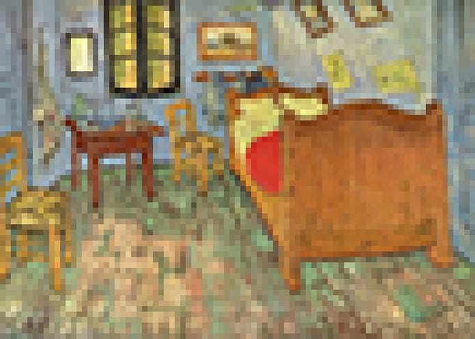 Bedroom in Pixels