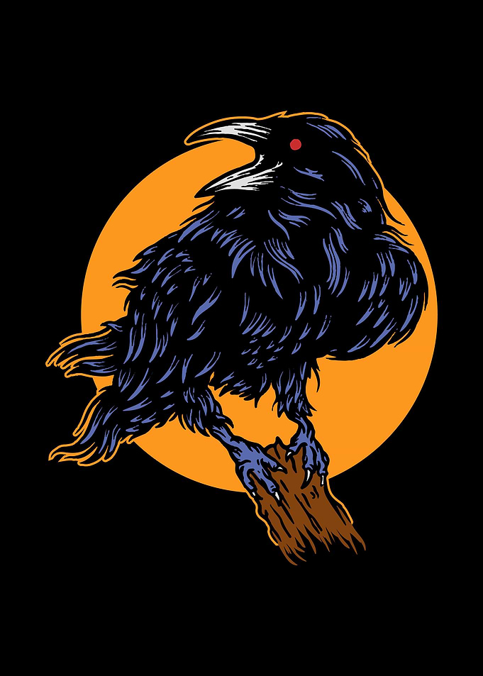 Dashing Crow vector