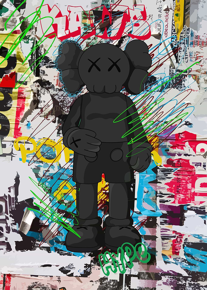 Kaw Kaws Bearbrick Art