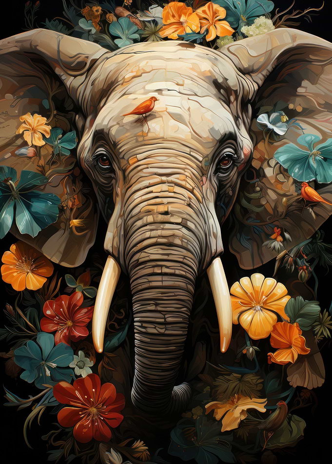 Elephant portrait