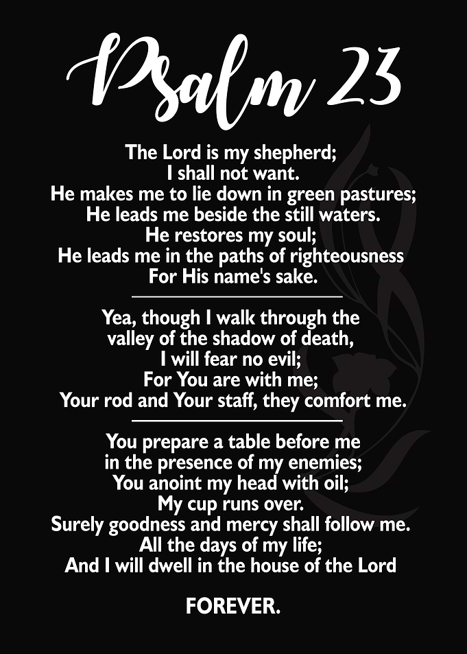 Psalm 23 Bible Verse