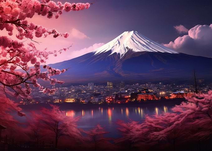 Fuji mountain Japan travel