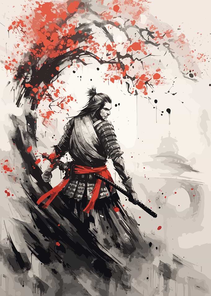 Samurai Japanese Painting