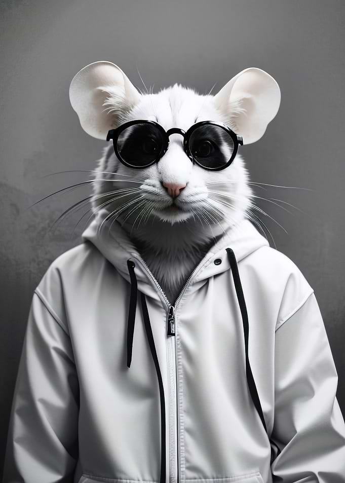 Cool mouse glasses funny