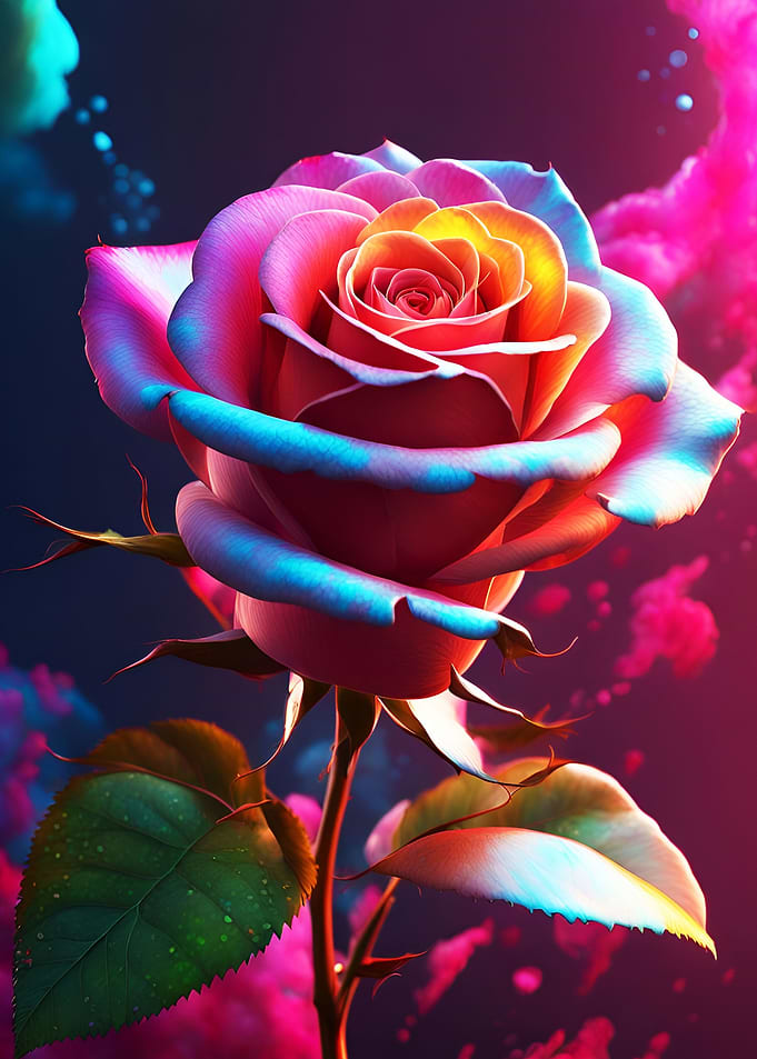 Colorful Rose