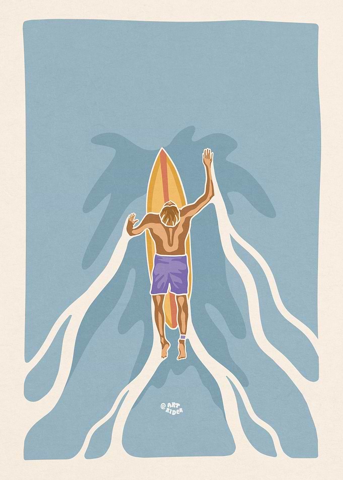Surfer paddle