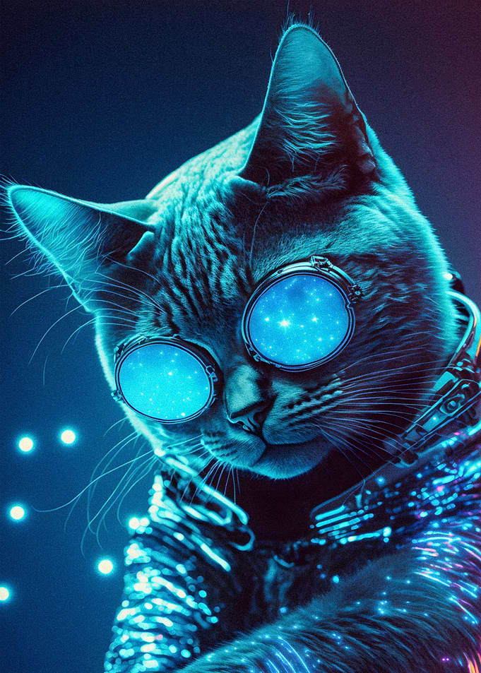 Cyberpunk Human Cat
