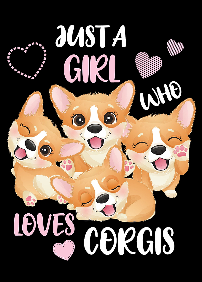 Corgi Poster For Girls