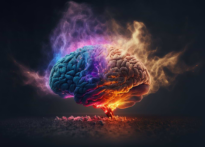 Glowing brain