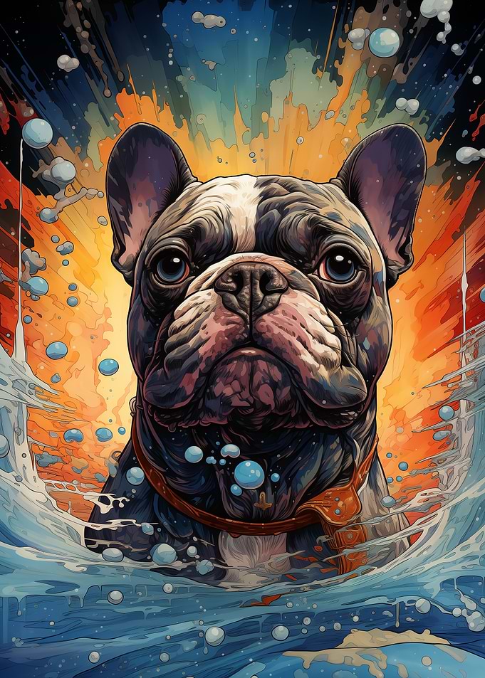 Bulldog Watercolor