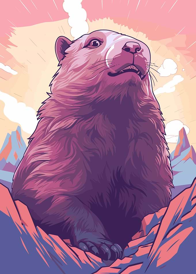 Calm Risograph Animal