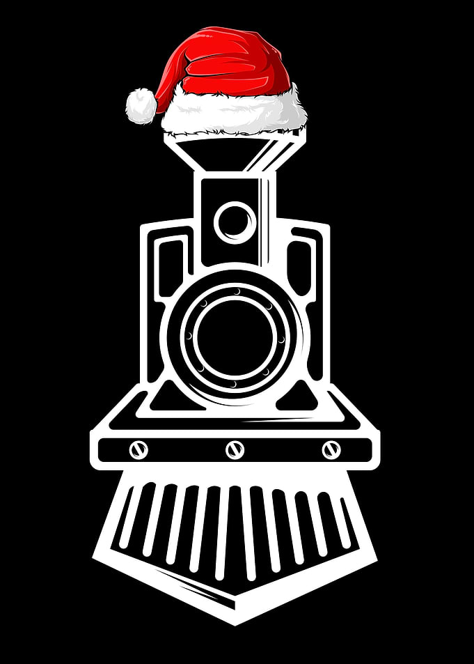 Xmas Santa Hat Model Train