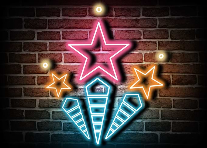 Star Firework Neon