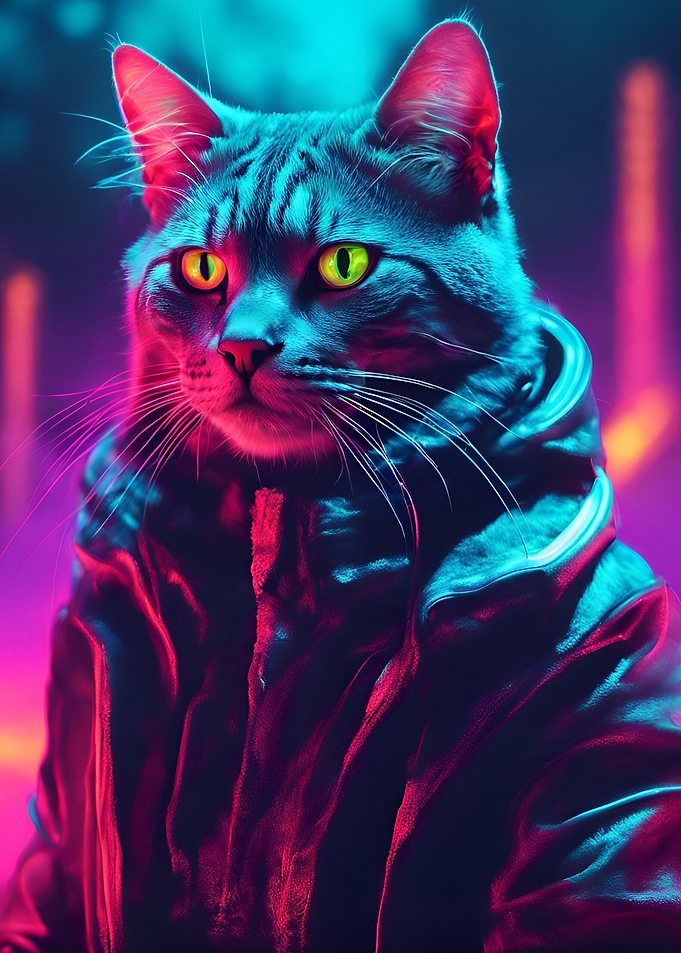Cyberpunk Cat