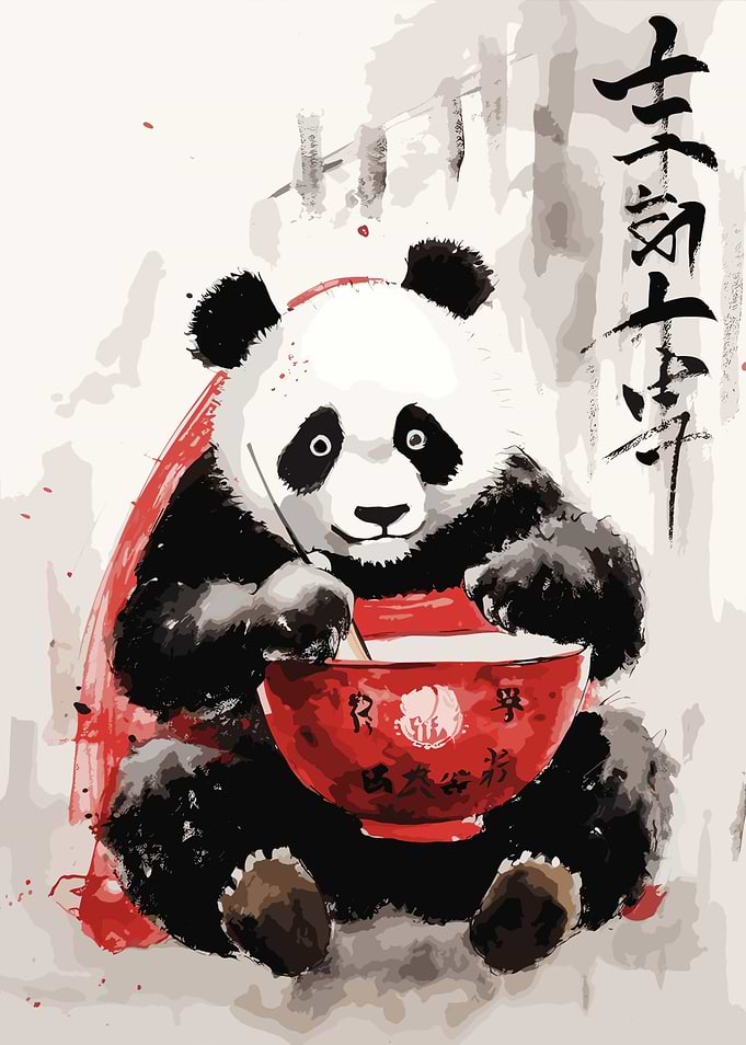 Cute Panda Japanese