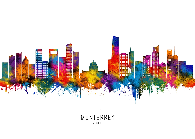 Monterrey Mexico Skyline
