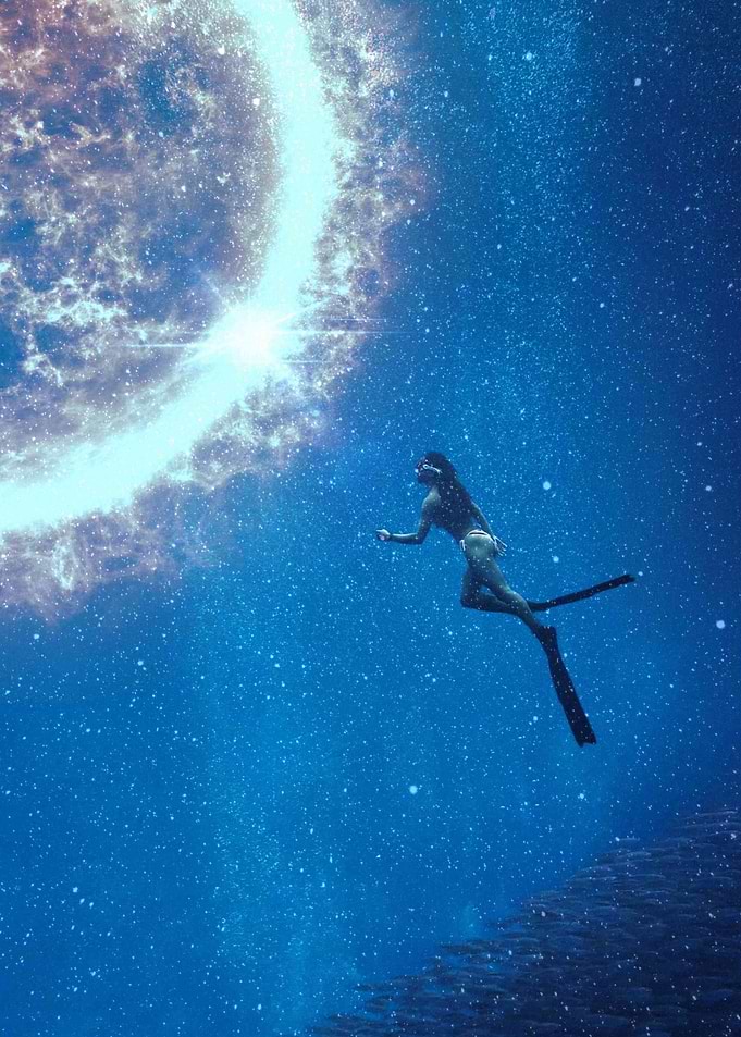 sun in water