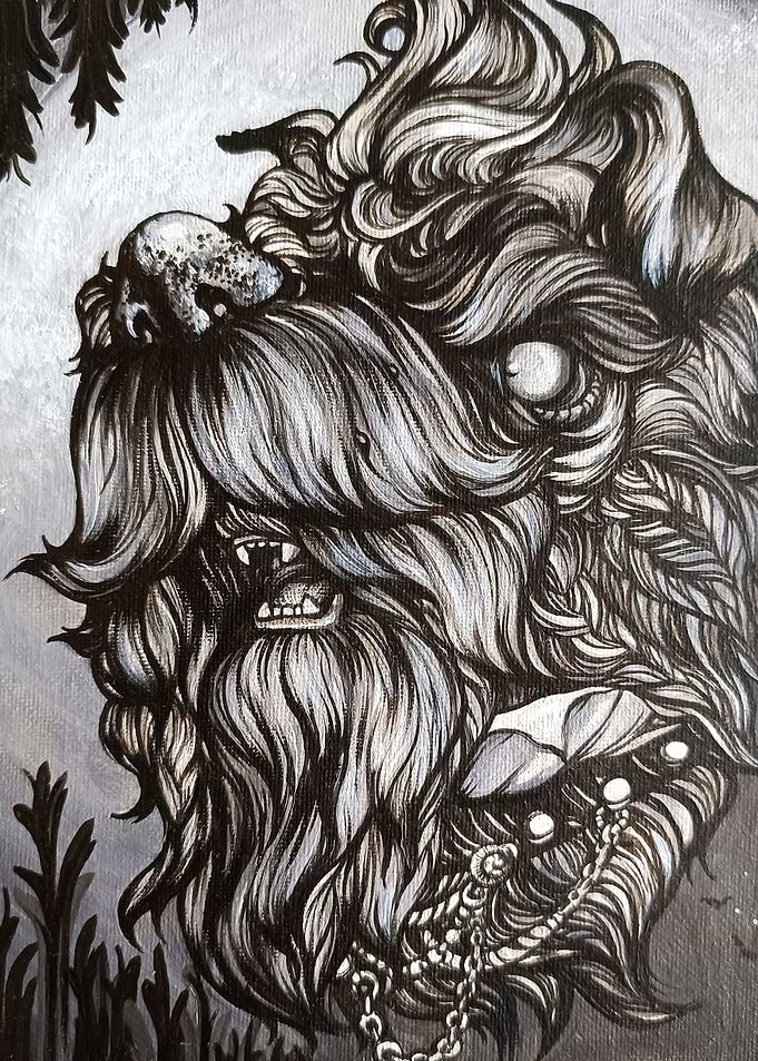 Evil sweet dog