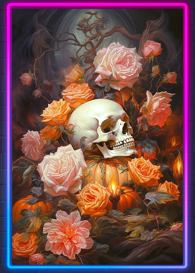 Skull Nature Statue
