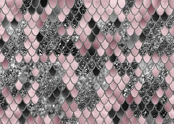 Blush Silver Black Mermaid