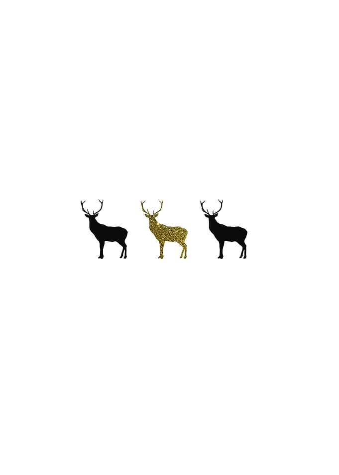 Tree Christmas reindeer