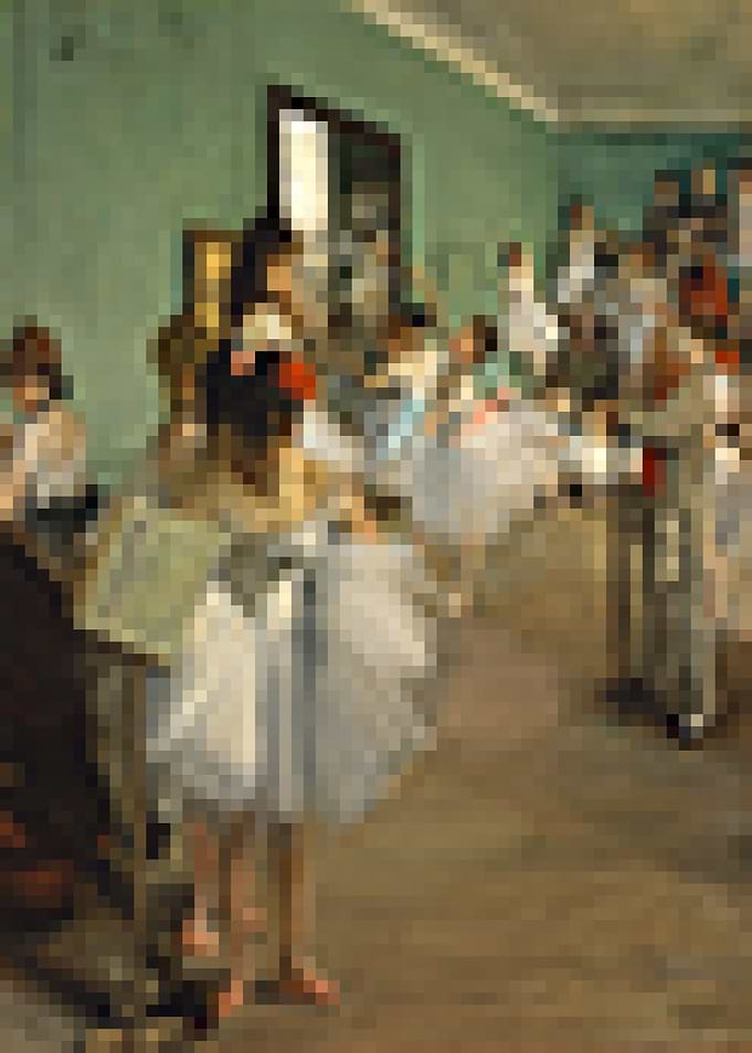 Pixels in Ballet Class