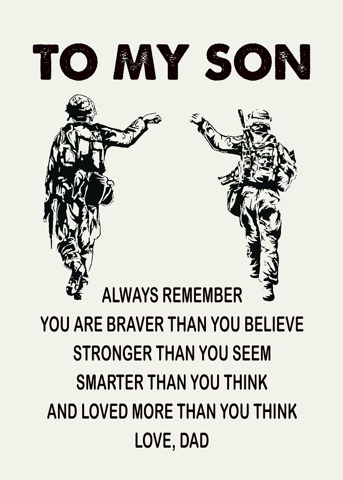 To My SOn Love Dad