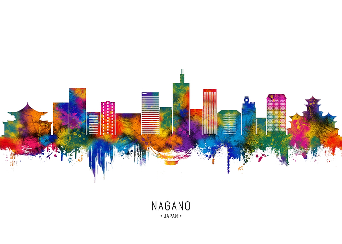 Nagano Japan Skyline