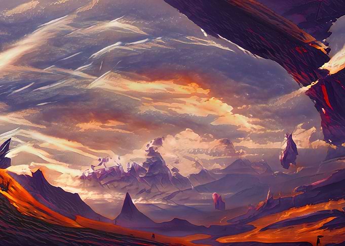 Mountain Landscape Paint