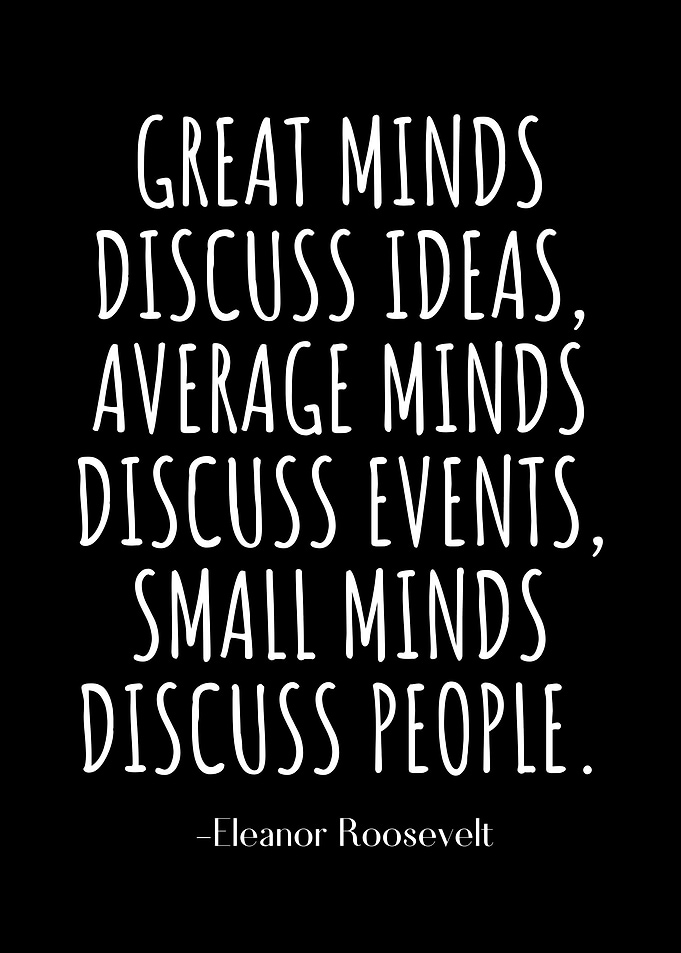 Great minds discuss ideas