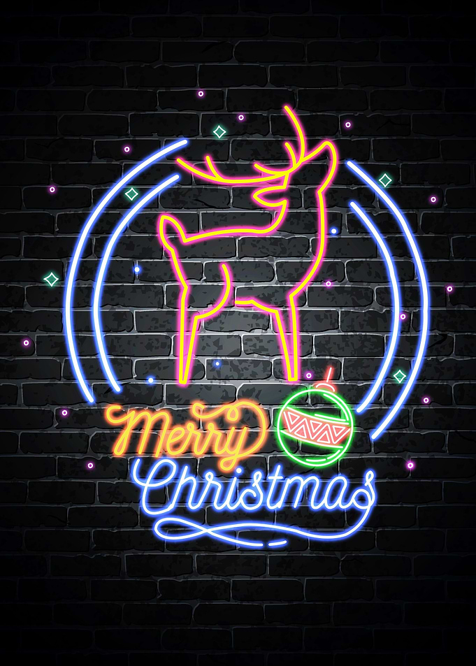 Merry Christmas neon