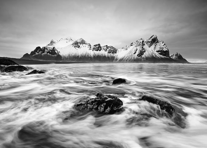 Wild surf in Iceland