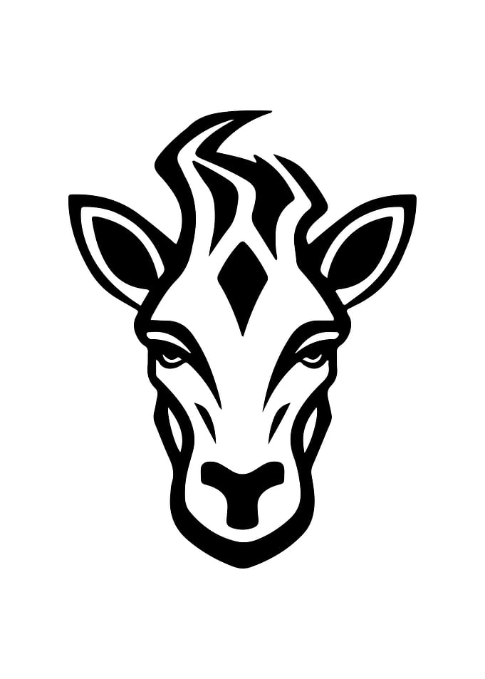 Giraffe Stencil Design