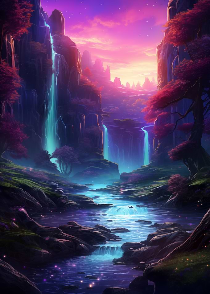 Colorful Fantasy Landscape