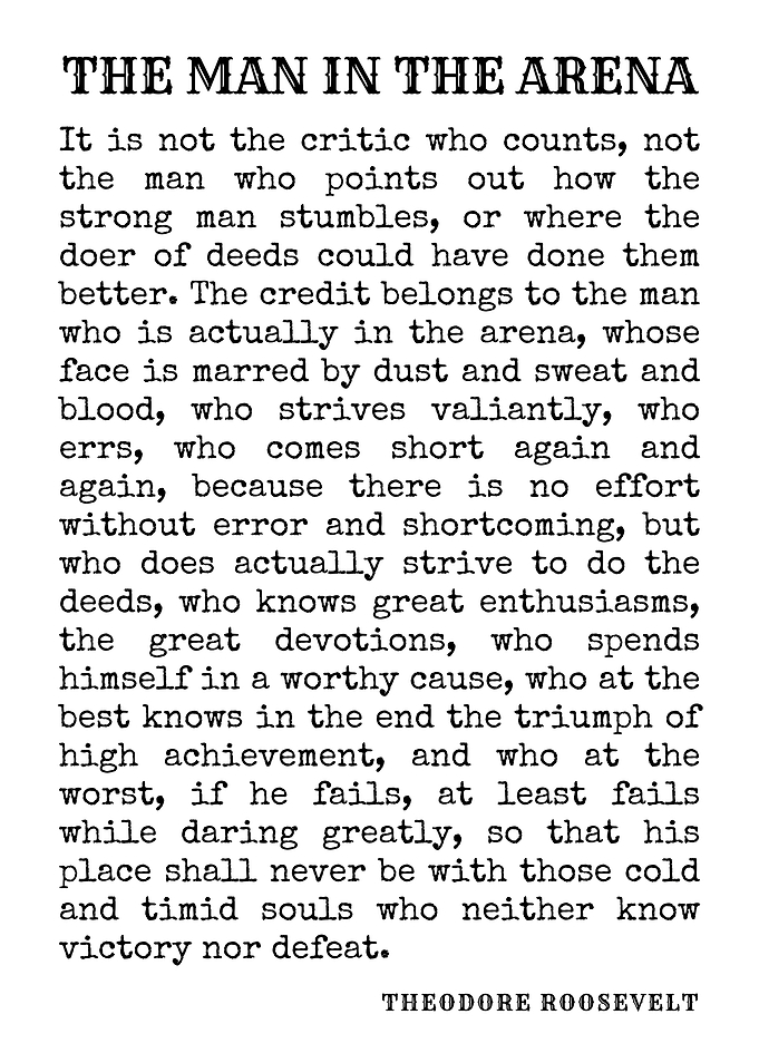 The Man in the Arena