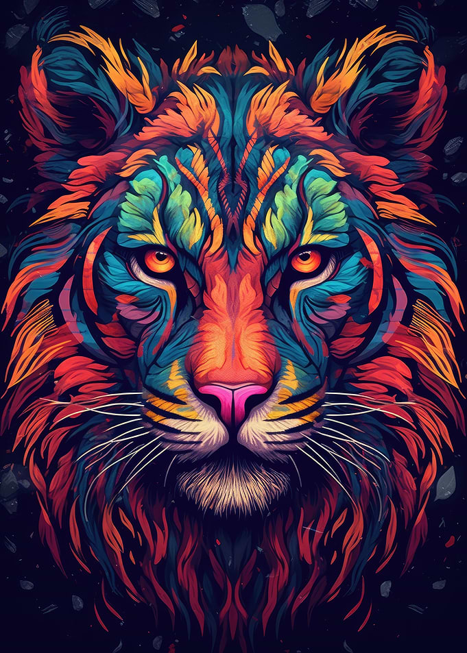 Tiger Psychadelic Neon