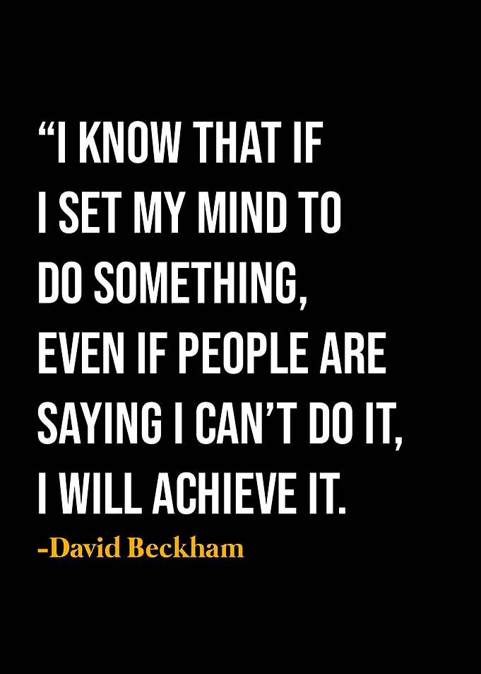 David Beckham Quote