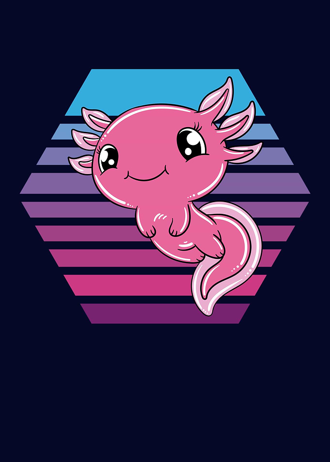 Cute Baby Axolotl