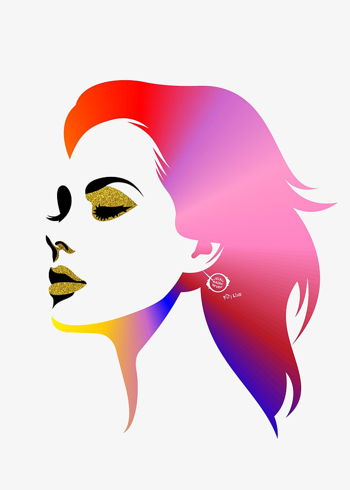 Girl with a Namearl Earrin