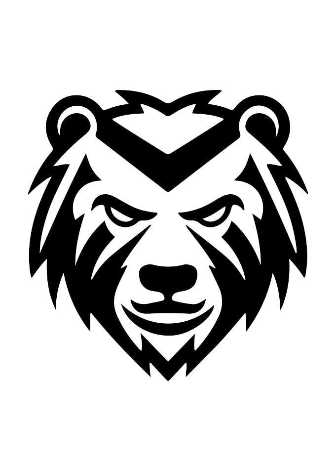 Bear Stencil Design