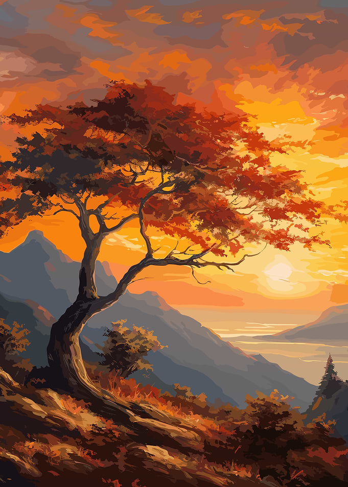 Beautiful Tree Sunset