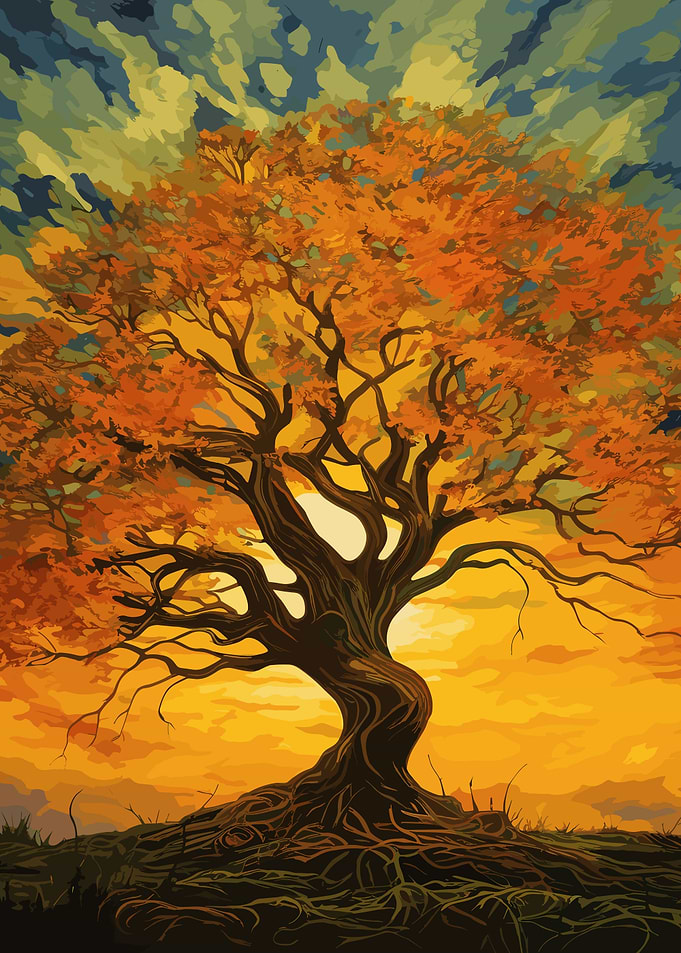 Beautiful Tree Sunset