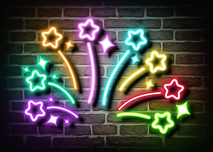 Star Firework Neon