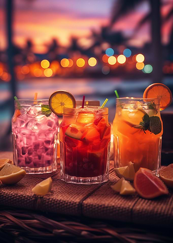 Tasty Cocktails Beach Life
