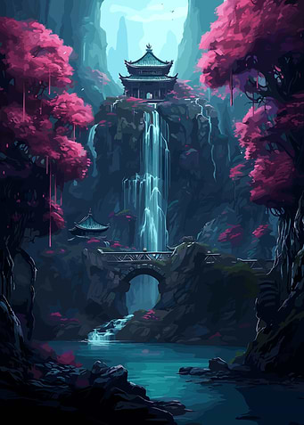 cherry blossom japan art