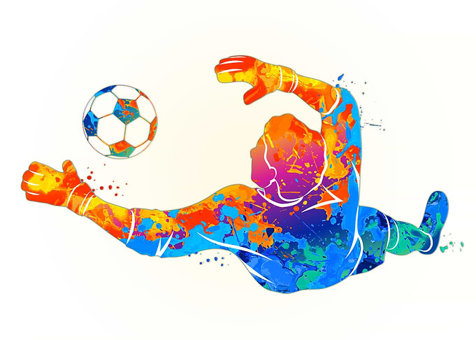 Football goalkeeper is