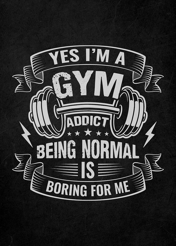 Gym Motivation Quote Art