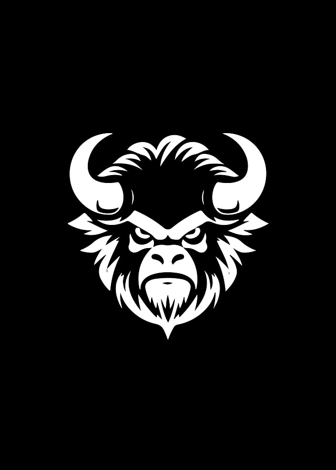 Bull Stencil Design