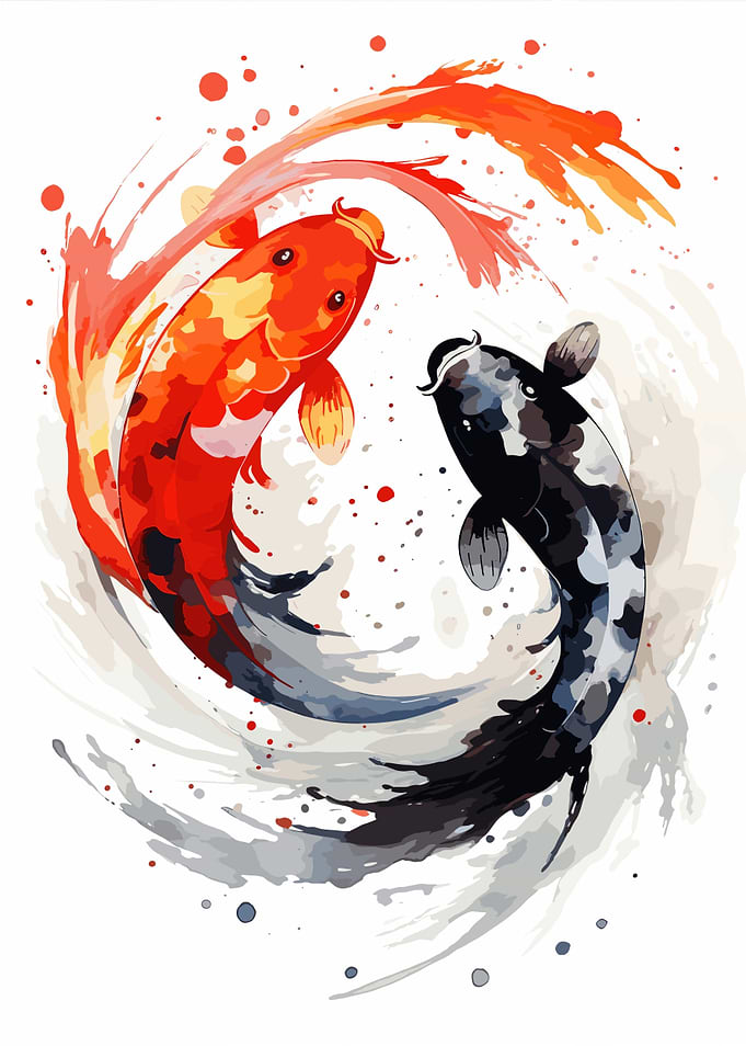 Fish Splash Painting